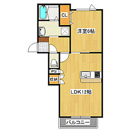 プレオ 1LDKの間取図画像