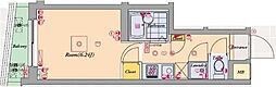 パレ・ホームズ阿佐ヶ谷 1Kの間取図画像