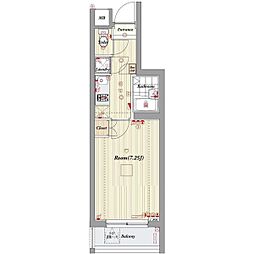 ビバリーホームズ東武練馬 1Kの間取図画像