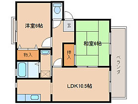 ファミール州見D 201 ｜ 京都府木津川市州見台4丁目2-1（賃貸アパート2LDK・2階・52.66㎡） その2