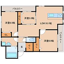 アイメゾン誓願寺  ｜ 京都府木津川市木津宮ノ堀65-1（賃貸アパート3LDK・3階・73.08㎡） その2