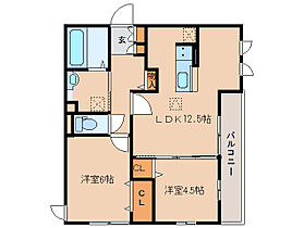 奈良県奈良市三条桧町30-1（賃貸アパート2LDK・1階・55.36㎡） その2