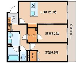 シャーメゾン光 303 ｜ 奈良県奈良市法蓮町1208-7（賃貸マンション2LDK・3階・62.70㎡） その2