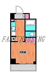 メインステージ松濤 1Kの間取図画像