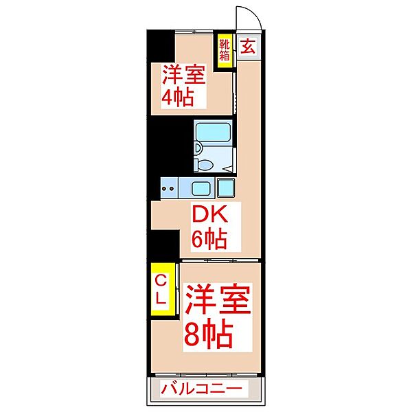 トーカングランドマンション第二南林寺シーサイド ｜鹿児島県鹿児島市城南町(賃貸マンション2DK・7階・39.78㎡)の写真 その2