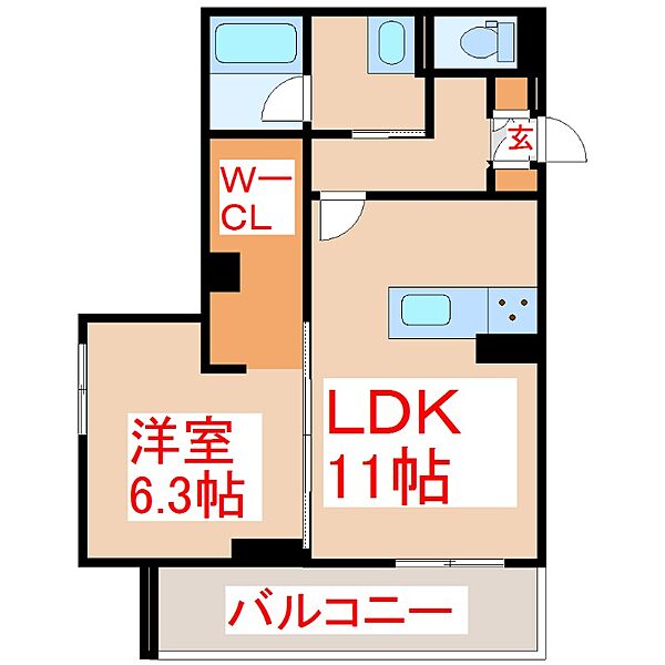 シャーメゾン大龍I棟 ｜鹿児島県鹿児島市大竜町(賃貸マンション1LDK・3階・49.85㎡)の写真 その2