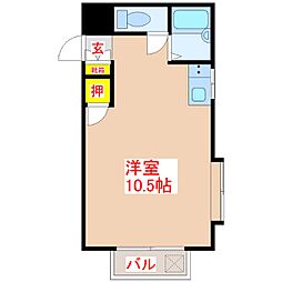 第2ファミリーコーポ ワンルームの間取図画像