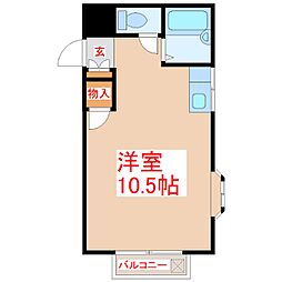 第2ファミリーコーポ ワンルームの間取図画像