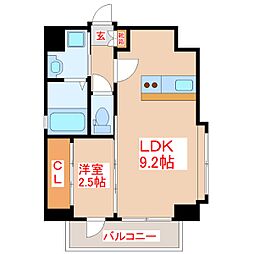 Kanon 1LDKの間取図画像