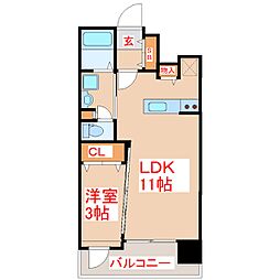 グランフィオーレ 1LDKの間取図画像