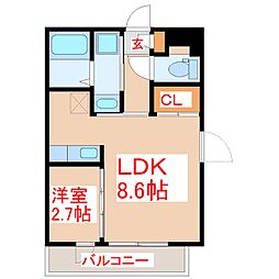 Forsia5 1LDKの間取図画像