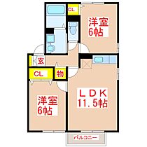 クレールセゾン  ｜ 鹿児島県姶良市松原町1丁目6番地2（賃貸アパート2LDK・2階・53.76㎡） その2