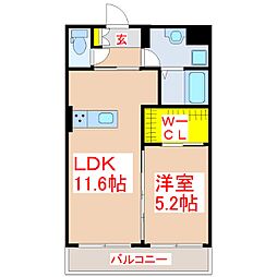 間取図画像 1LDK