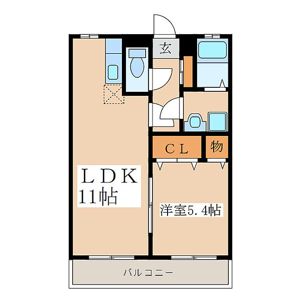 ブルースカイ ｜鹿児島県鹿屋市新川町(賃貸マンション1LDK・3階・40.50㎡)の写真 その2