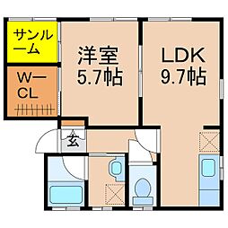 🉐敷金礼金0円！🉐セゾン　Ｂ棟