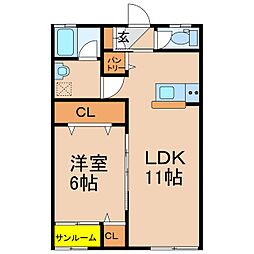 メイツ旭原　Ａ棟 1階/-