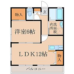 ローズハウス 1階/-