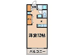 サンガーデンフェニックス ワンルームの間取図画像