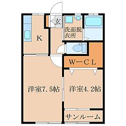 シャルール A棟 1階/-