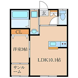 Crest Villa A棟 2階