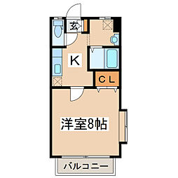 エムハイツ A棟 1階/-