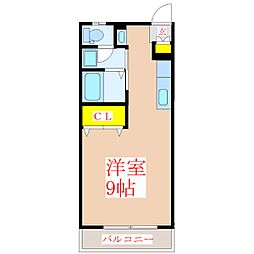 アートハウス7 ワンルームの間取図画像