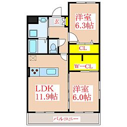 間取図画像 2LDK