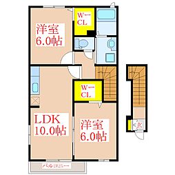 ネオ・ブリーズ 2LDKの間取図画像