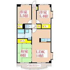 物件の間取り
