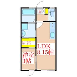 YSTRI 1LDKの間取図画像