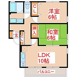 ハイカムールCasa B棟 2階/-