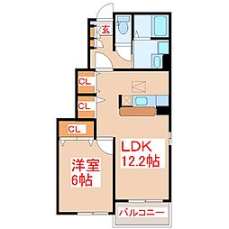 サイドアヴェニュー 1LDKの間取図画像
