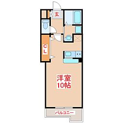 ベルフィオーレ壹岐 ワンルームの間取図画像