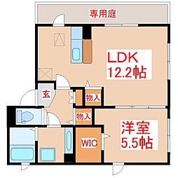 セジュールひまわり 1LDKの間取図画像