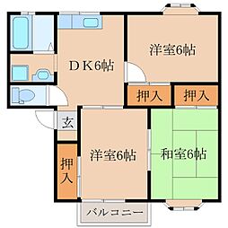 間取図画像 3DK
