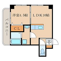 リテラス鹿屋弐番館 1LDKの間取図画像