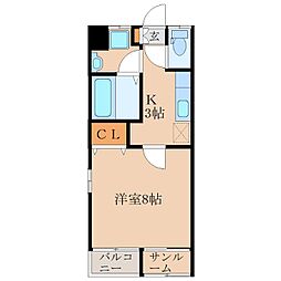Bears02 1Kの間取図画像