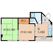 ファミールマンション  ｜ 鹿児島県鹿屋市西原1丁目6番地20（賃貸アパート2K・3階・31.00㎡） その2