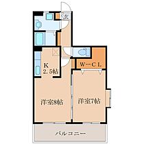 パークサイド城山  ｜ 鹿児島県鹿屋市打馬1丁目8051番地109（賃貸マンション2K・2階・45.00㎡） その2