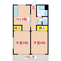 コーポ南新  ｜ 鹿児島県鹿児島市南新町25番地3（賃貸マンション2K・2階・41.31㎡） その2