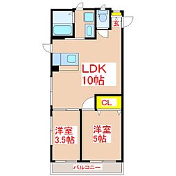 間取図画像 2LDK