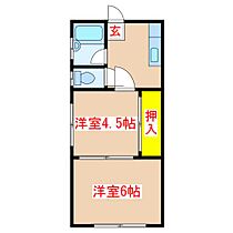 大崎アパート  ｜ 鹿児島県鹿児島市田上台2丁目34番地12（賃貸アパート2K・2階・29.80㎡） その2