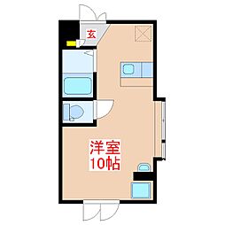 プレミュー ワンルームの間取図画像