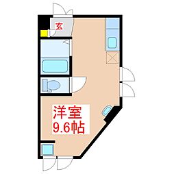 プレミュー ワンルームの間取図画像