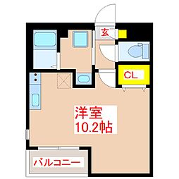 Y'sBLD.22 ワンルームの間取図画像