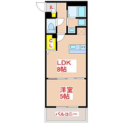 Y'sBLD.22 1LDKの間取図画像