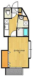 tsugumi 1Kの間取図画像