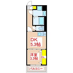 laki-ala 1DKの間取図画像