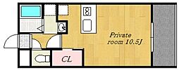 Lucia ワンルームの間取図画像