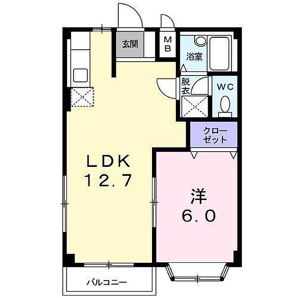 エルディム花水木西棟 ｜長野県松本市大字原(賃貸アパート1LDK・1階・39.74㎡)の写真 その2